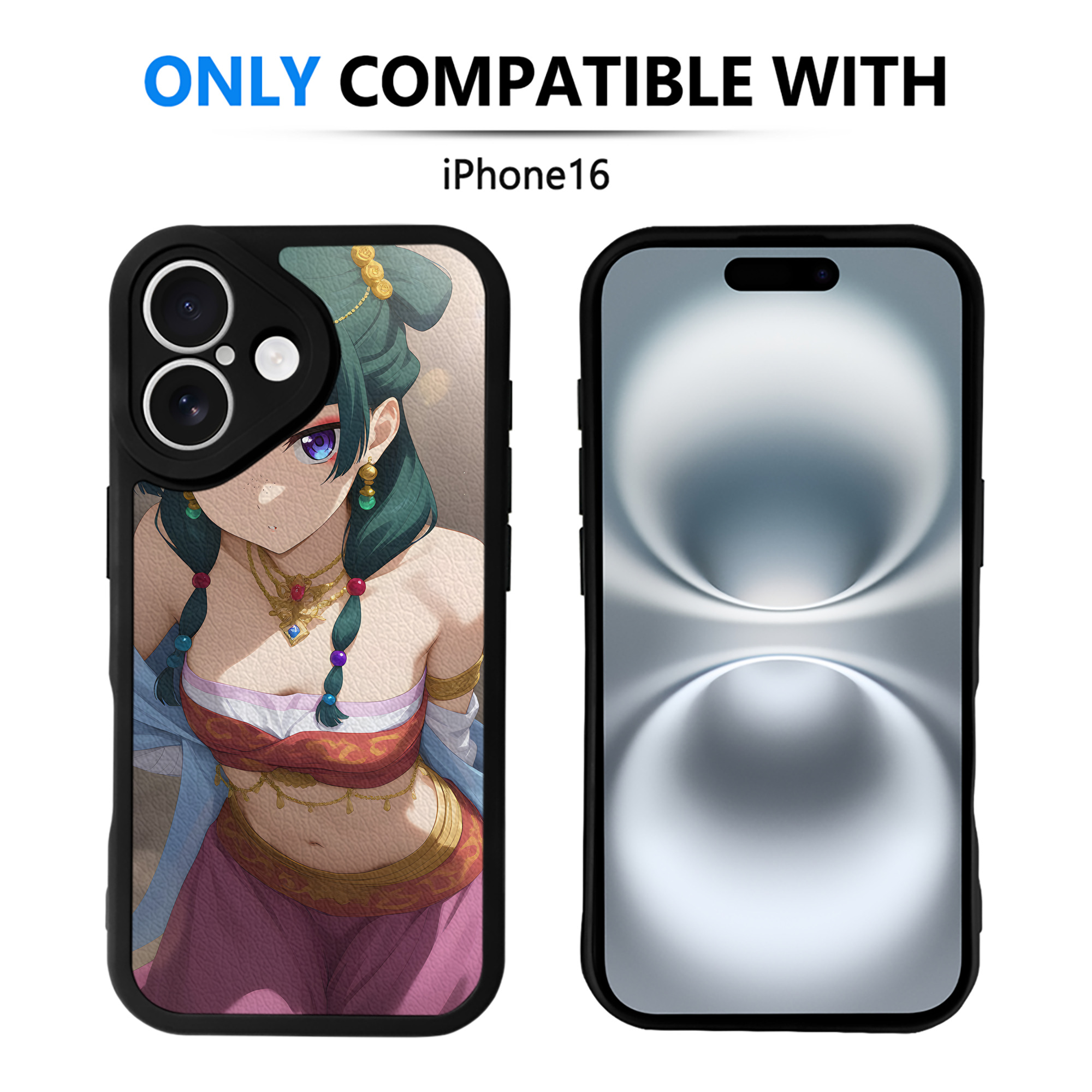 （画像用） 薬屋のひとりごと The Apothecary Diaries 【iPhone 16シリーズ対応】シリコンスマホケース（レザー調） 材質：シリコン
